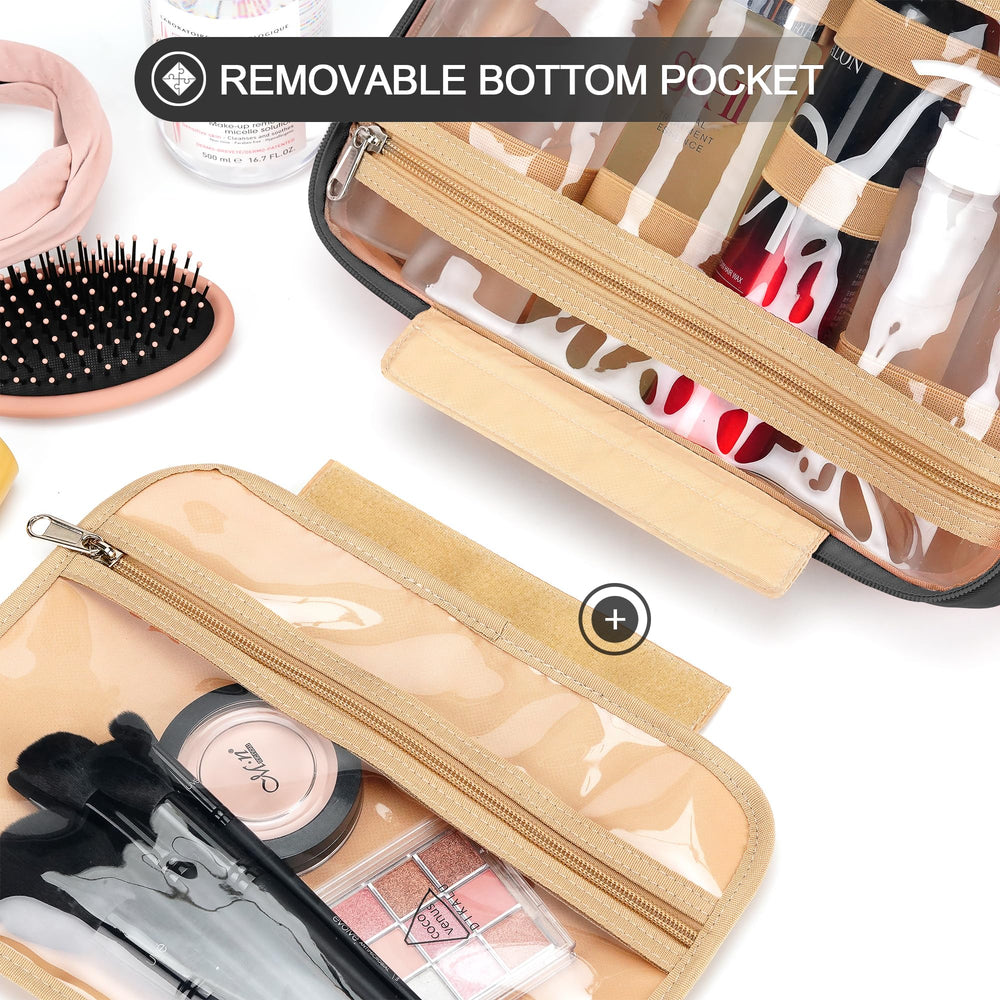 COOSKY bolsa de aseo colgante con base desmontable para mayor versatilidad.