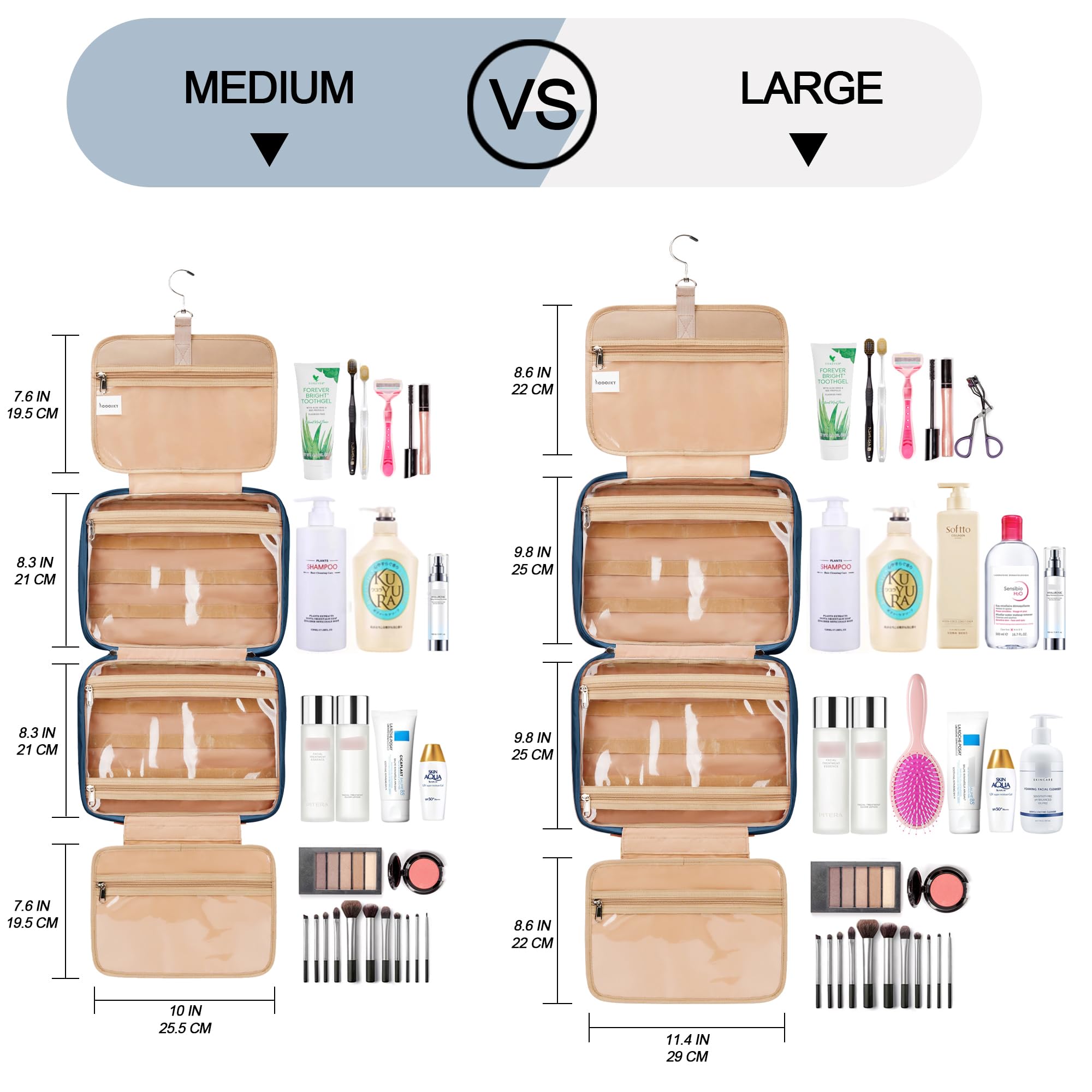 COOSKY organizador de joyas integrado, protege accesorios durante el viaje.