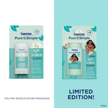 Stick mineral Coppertone para niños SPF50 y piel sensible