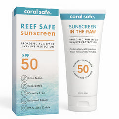 Coral Safe crème solaire minérale SPF50 en bouteille voyage, protection portable