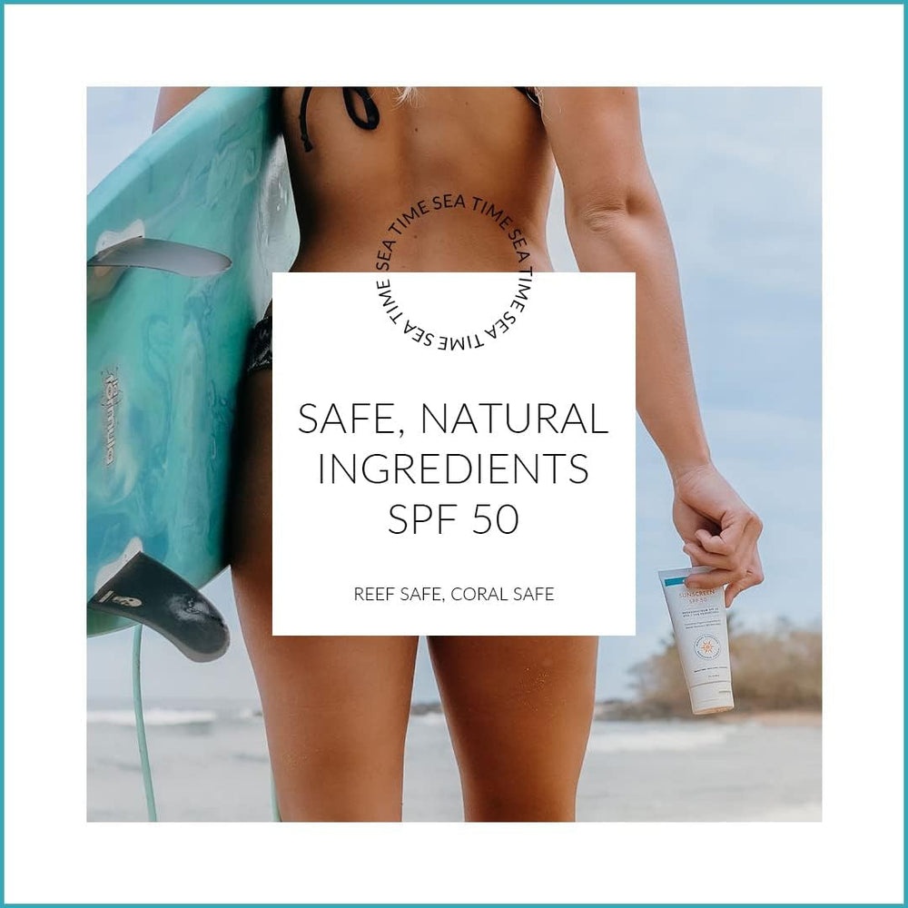 Formule naturelle sans oxybenzone ni octinoxate pour un usage respectueux des récifs