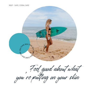 Coral Safe Reef Safe Sunscreen Facestick libre de oxybenzone y octinoxato.