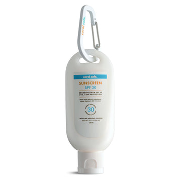 Coral Safe Reef Safe Sunscreen tube ready for daily outdoor application