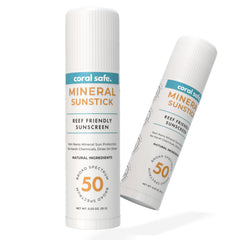 Coral Safe bâton zinc et vitamine E, protection minérale légère.