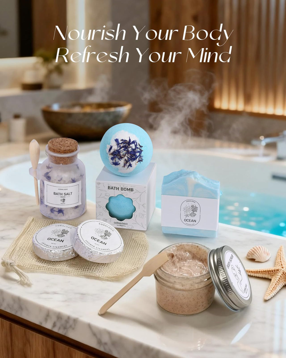 Coralogo Ocean Spa: bomba de baño oceánica para una experiencia aromática