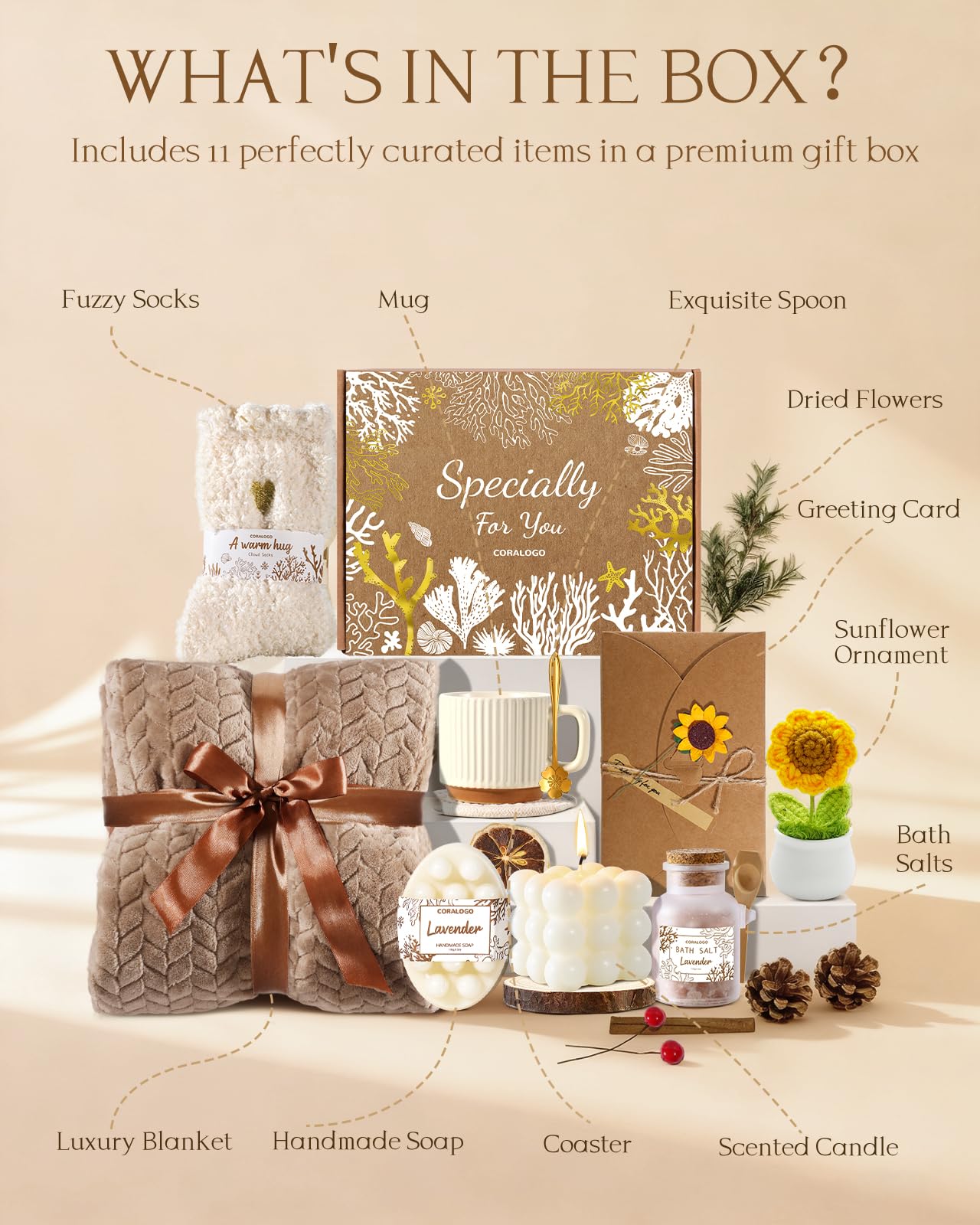 Coralogo Spa: couverture douce pour un moment cocooning à domicile.