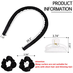 CORATED rizos sin calor para cabello largo 39-3 pulgadas