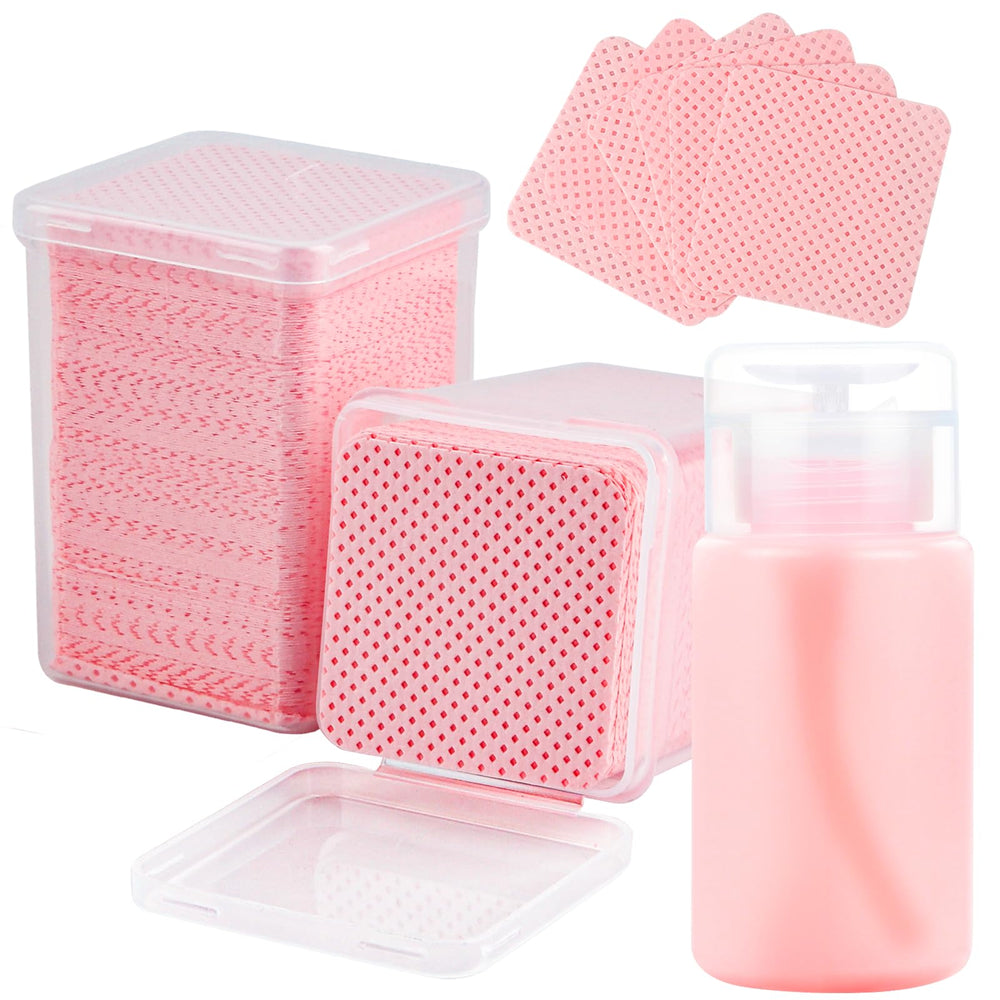 Corconess, toallitas para uñas sin pelusa con dispensador, ideal para remover esmalte con precisión.