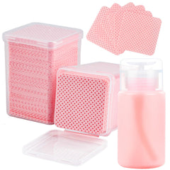 Corconess, toallitas para uñas sin pelusa con dispensador, ideal para remover esmalte con precisión.