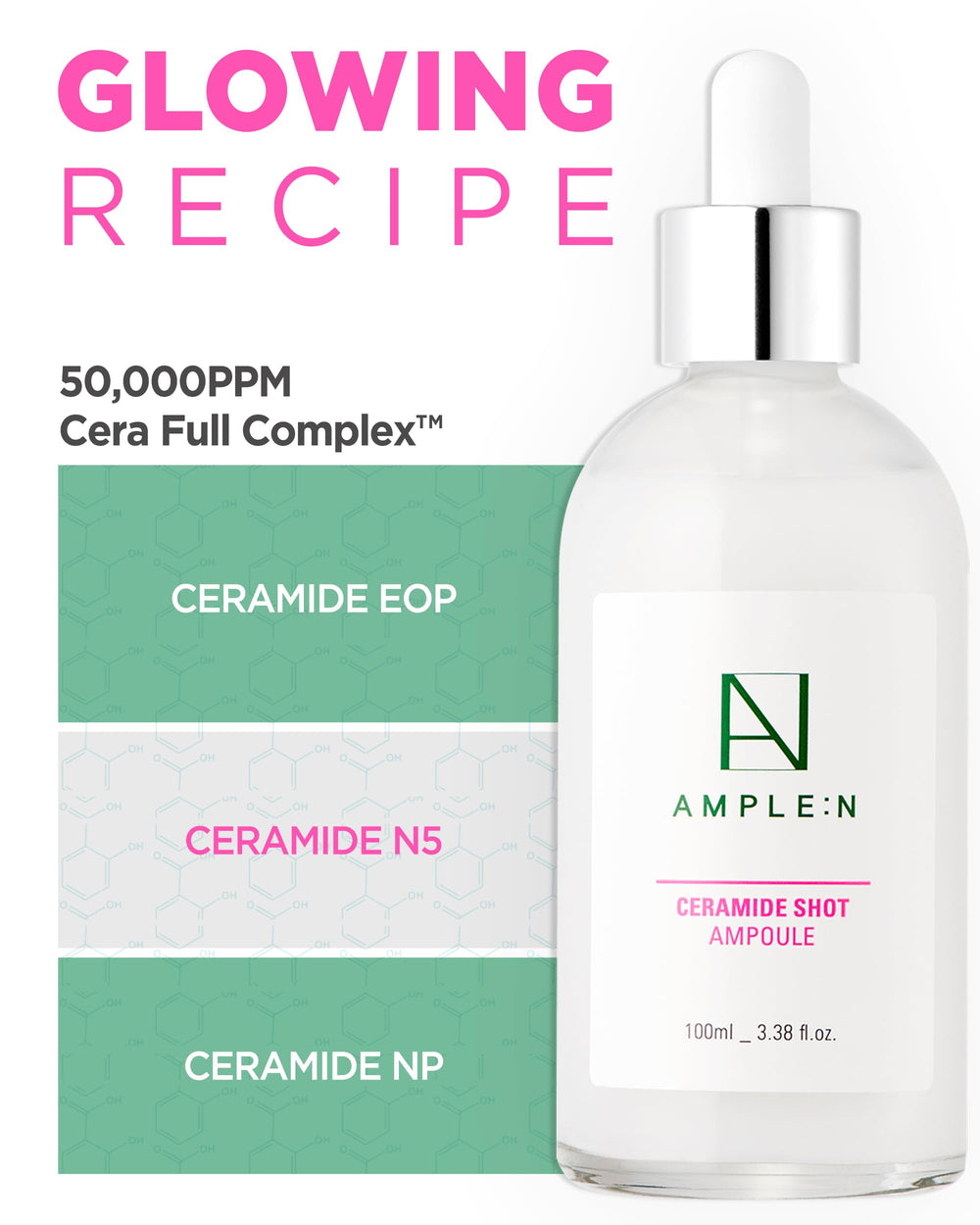CORÉANA AMPLE:N Ampoule; barrière d'hydratation renforcée pour peau douce.