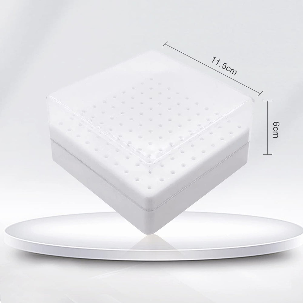 CORFULRA organizador de brocas para uñas con 100 perforaciones; ideal para profesional.