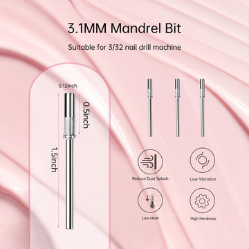 CORFULRA punta mandrel de acero inoxidable, duradera y resistente al calor para uso frecuente.