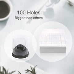 CORFULRA recipiente compacto para brocas; ahorro de espacio en tu escritorio.