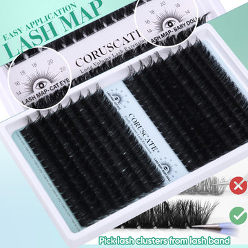 CORUSCATE extensión de volumen para ahorrar tiempo en rutinas.