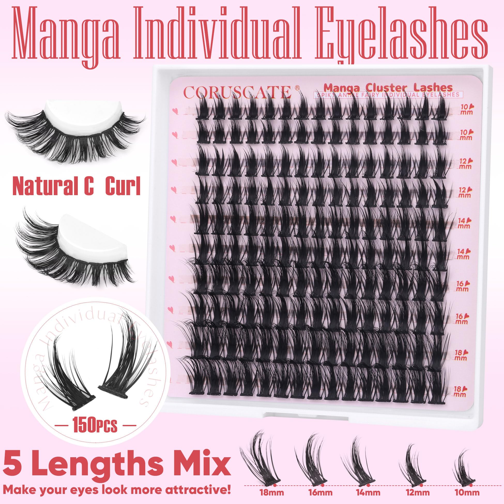 CORUSCATE agrupamientos manga, curva C natural para un efecto elegante.