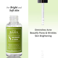 Cos De BAHA Niacinamida 10% Serum, aplicador para dosis precisas y limpia aplicación.