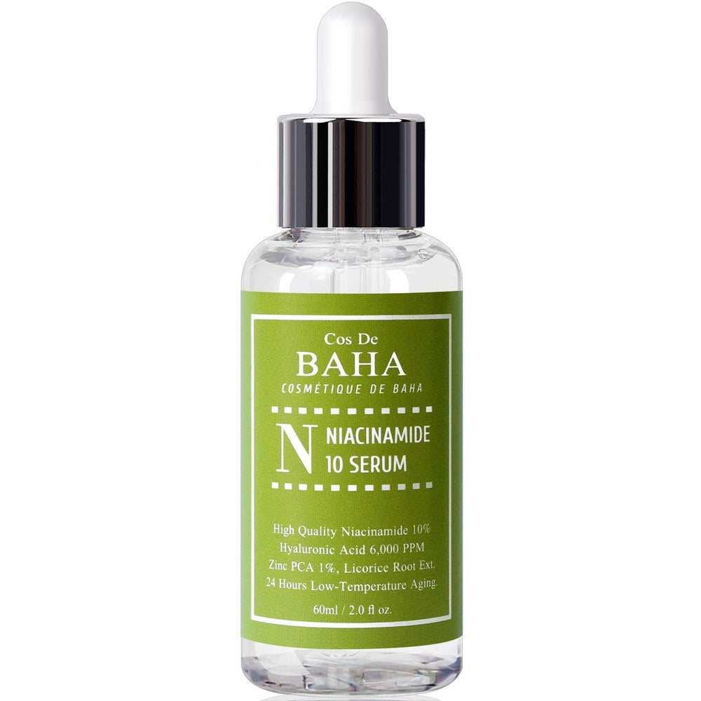 Cos De BAHA Niacinamida 10% Serum, ayuda a poros visibles y tono desigual.