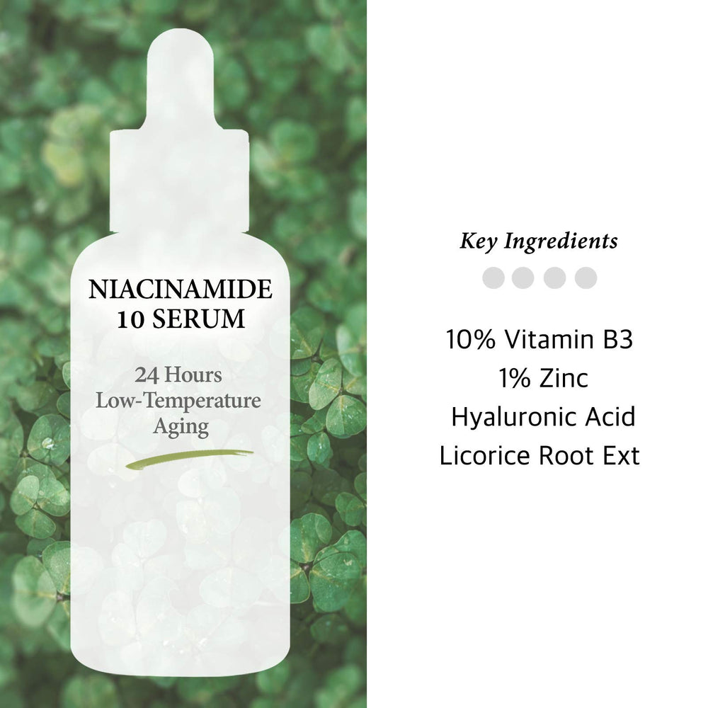 Cos De BAHA Niacinamida 10% Serum, textura ligera de rápida absorción en la piel.