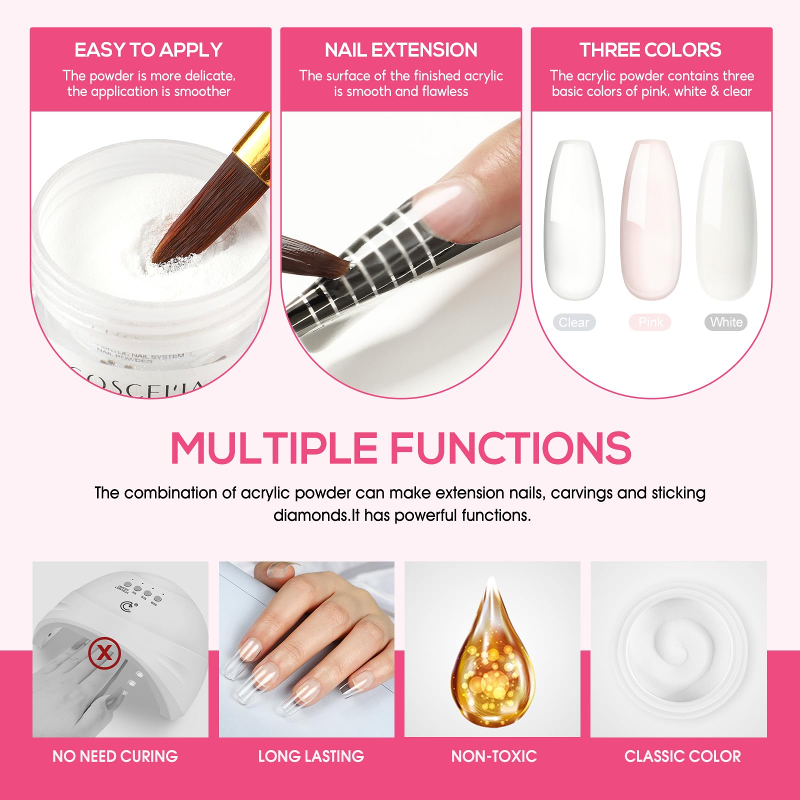 Coscelia decoraciones brillantes y rhinestones, perfectas para acentos y brillo