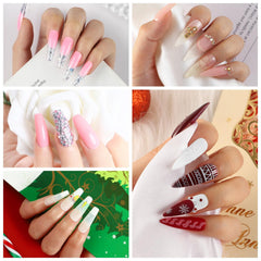 COSCELIA gel uñas blanco-rosa-transparente para manicuras personalizadas.