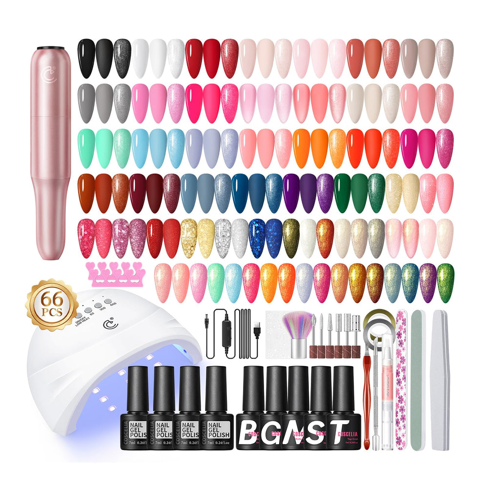 COSCELIA kit UV luz y torno uñas: solución todo en uno para manicuras en casa.