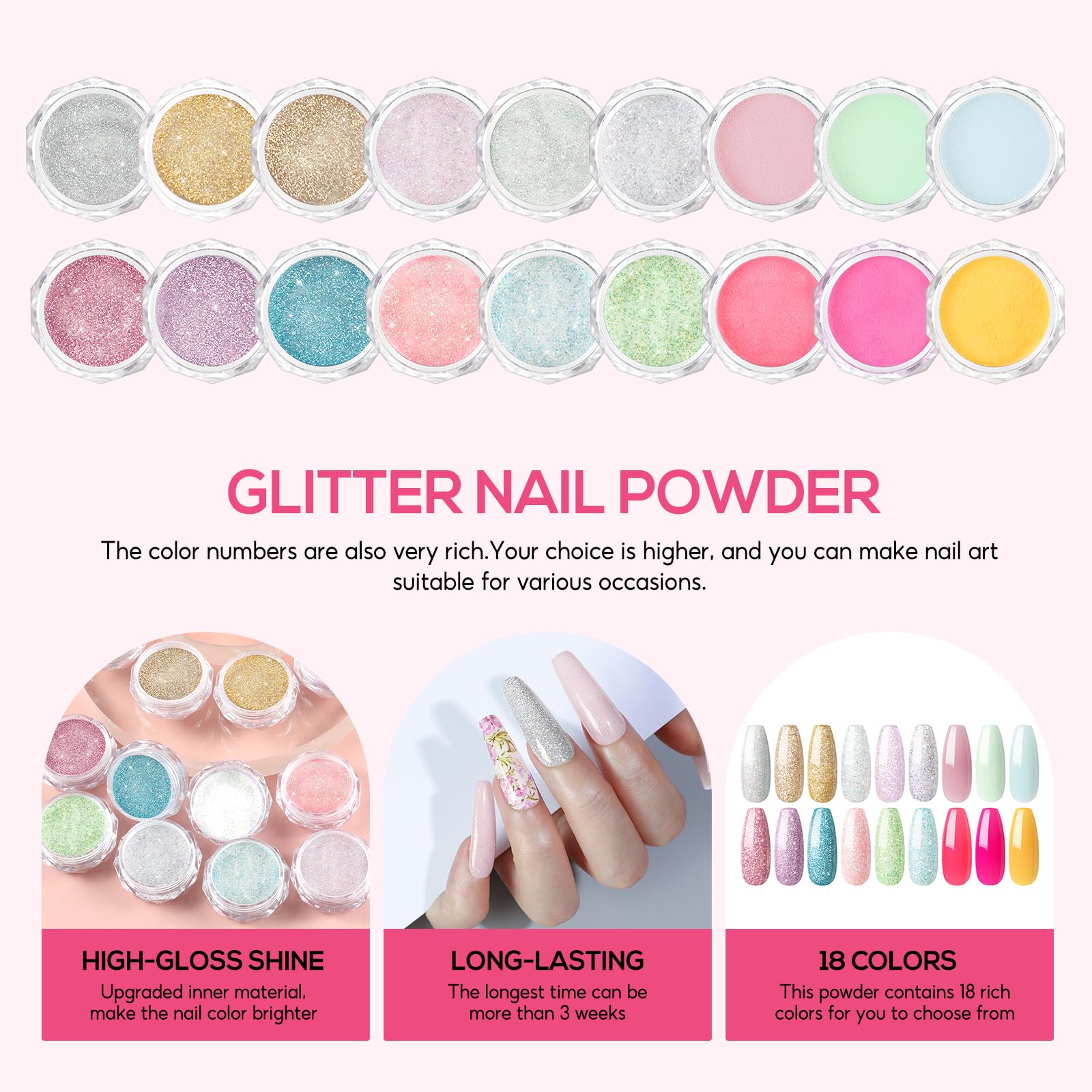 COSCELIA uñas-postizas-falsas, perfectas para empezar con un look inmediato.