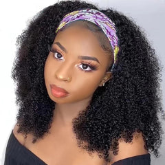 Coshgirl peluca con banda kinky-curly natural, fácil de llevar en cualquier ocasión.