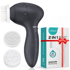 COSLUS cepillo facial con dos velocidades para una limpieza suave y profunda.
