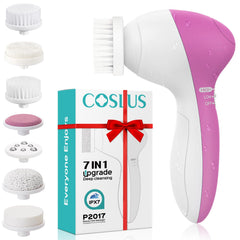 COSLUS cepillo limpieza facial 7 en 1 para limpieza profunda