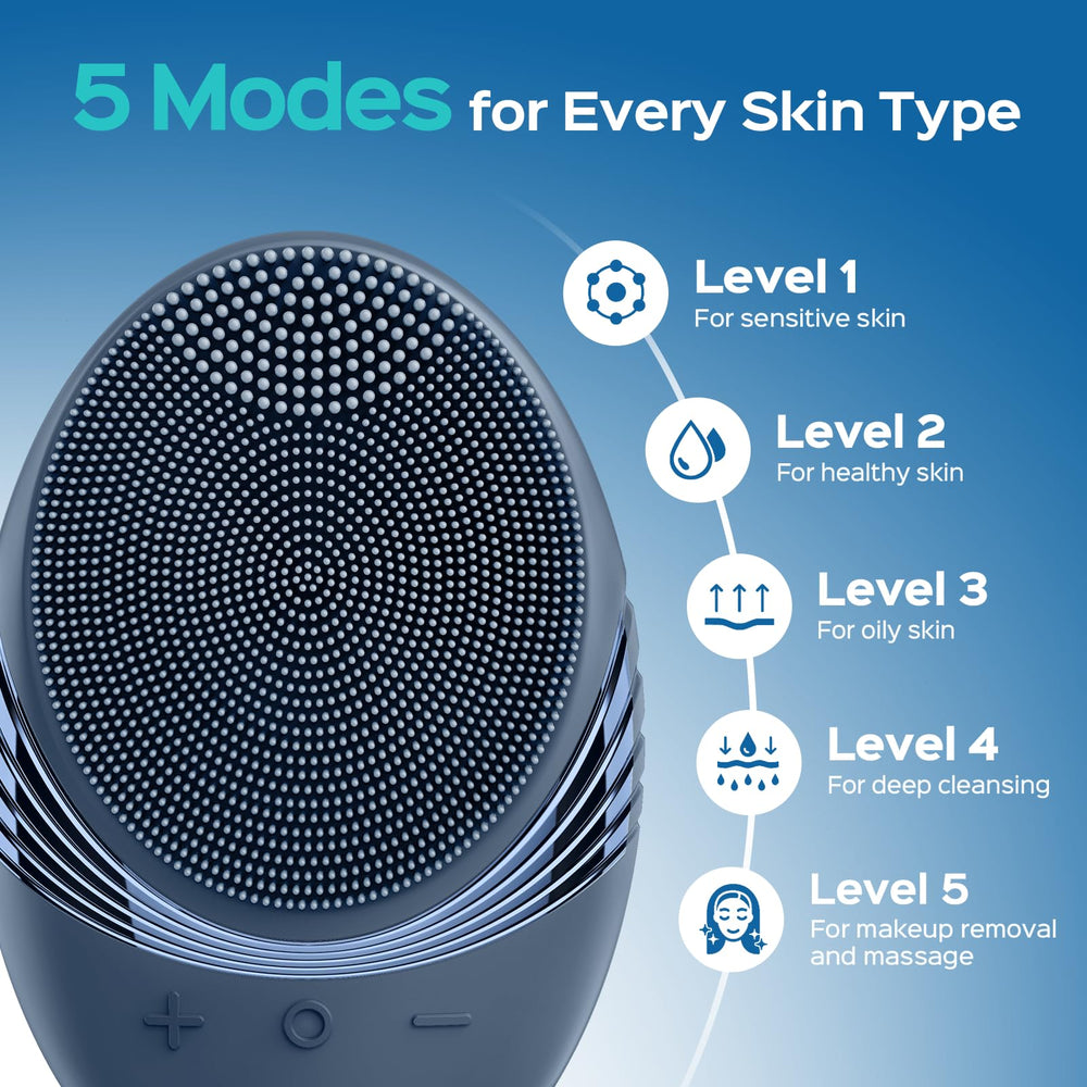 COSLUS cepillo facial IPX7 para duchas seguras