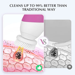 Durable COSLUS motor provides reliable power for consistent cleansing.