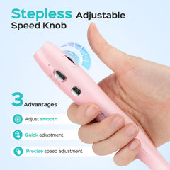 COSLUS lijadora de uñas inalámbrica con motor potente y baja vibración