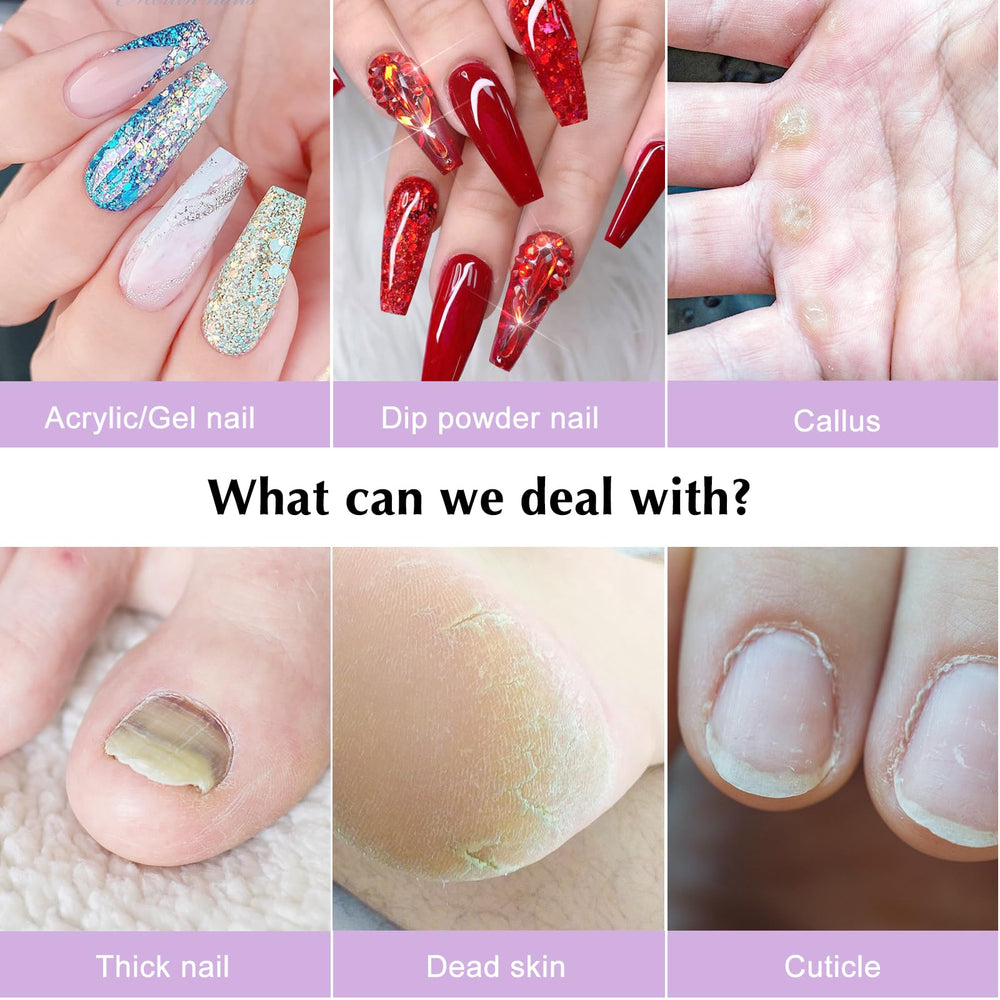 COSLUS Puntas diferentes para uñas, gel y acrílico con mayor precisión.