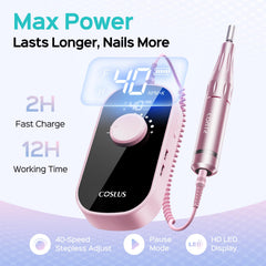 COSLUS taladro con clip trasero para llevarlo contigo.
