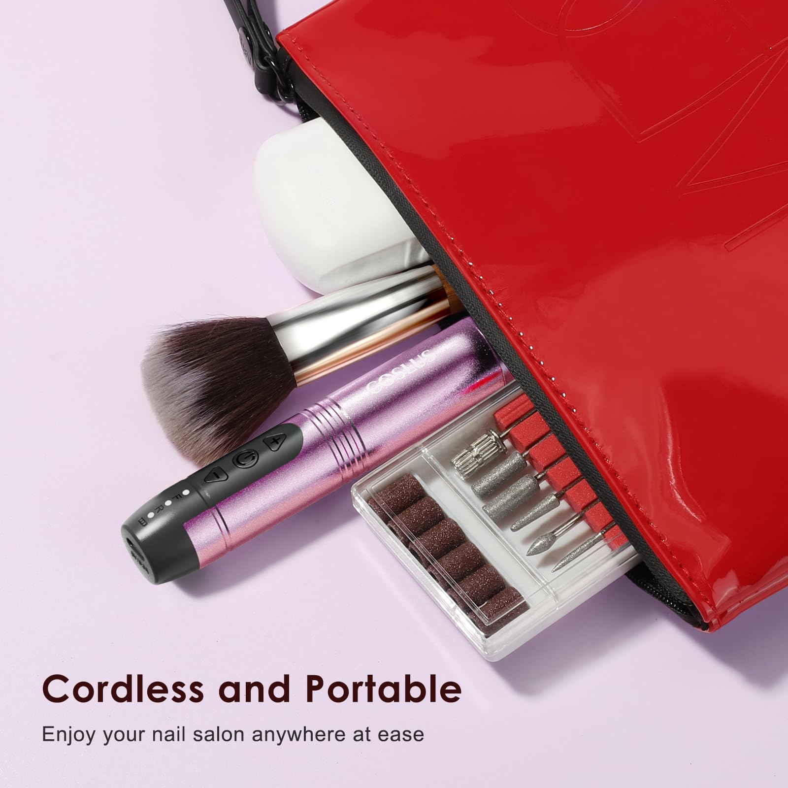 COSLUS uso en manicura y pedicura, ideal para sesiones en casa.