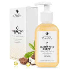 Cosmétiques Créatifs crema de manos en bote, hidratación profunda para piel seca.