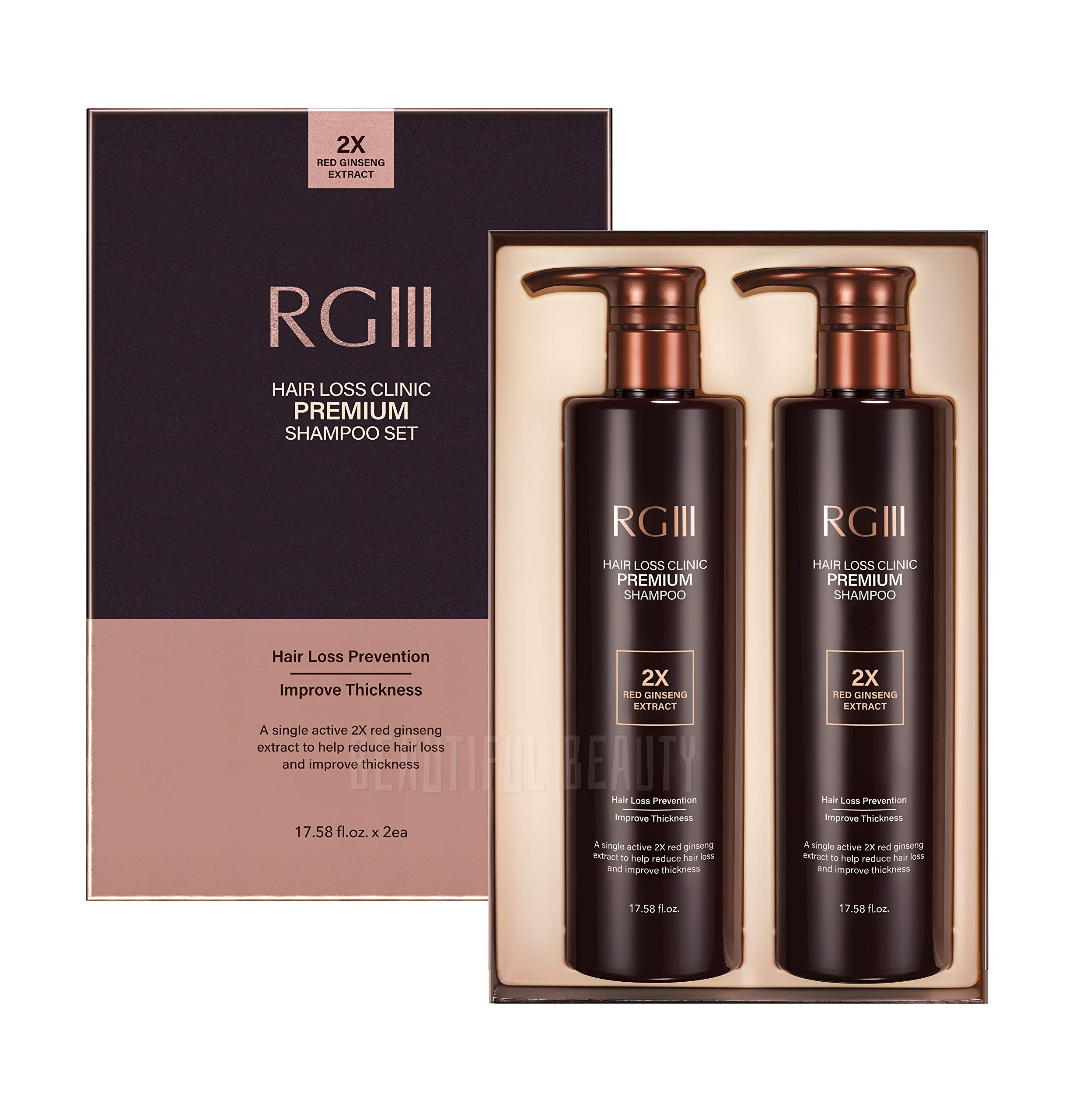 Aplicación de RG3 en cabello: masaje suave para mayor volumen.