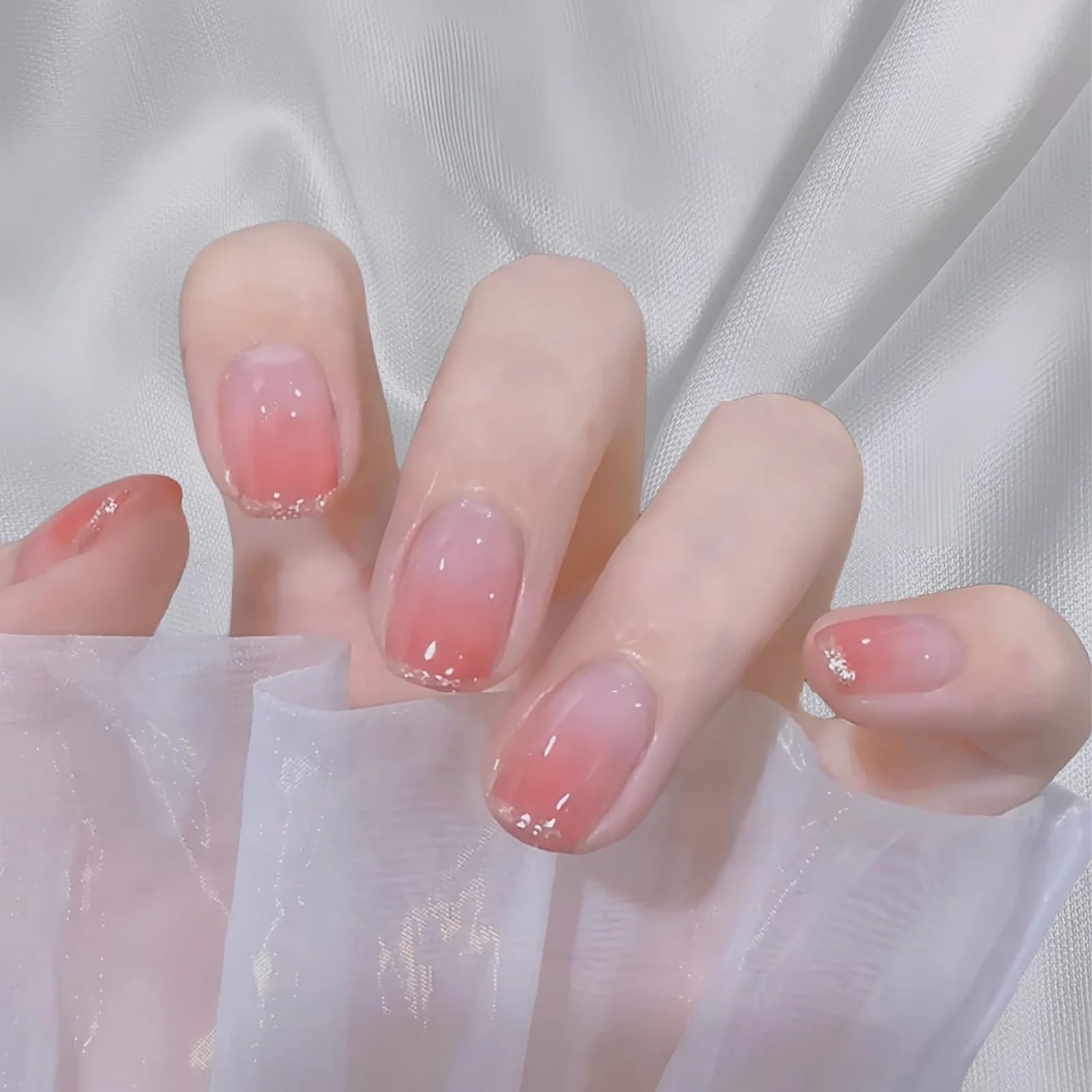 Cosmoo Esmalte modo aplicacion rosado translucido