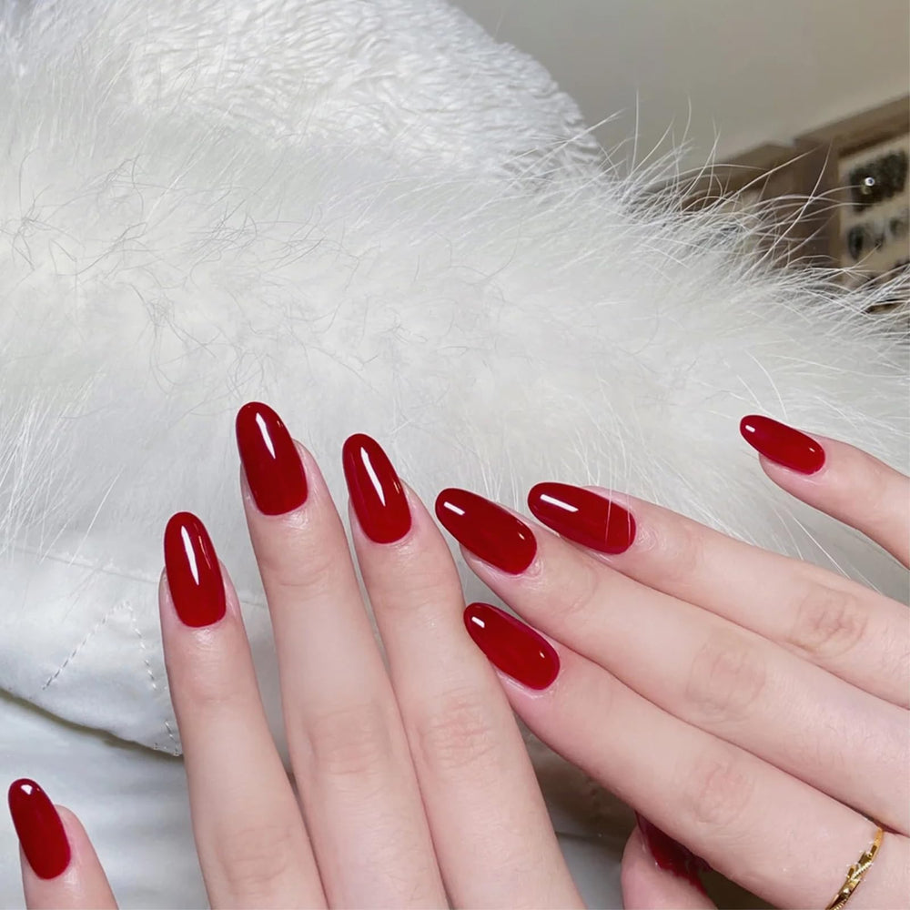 COSMOO Esmalte rojo, capa superior recomendada para mayor duración.