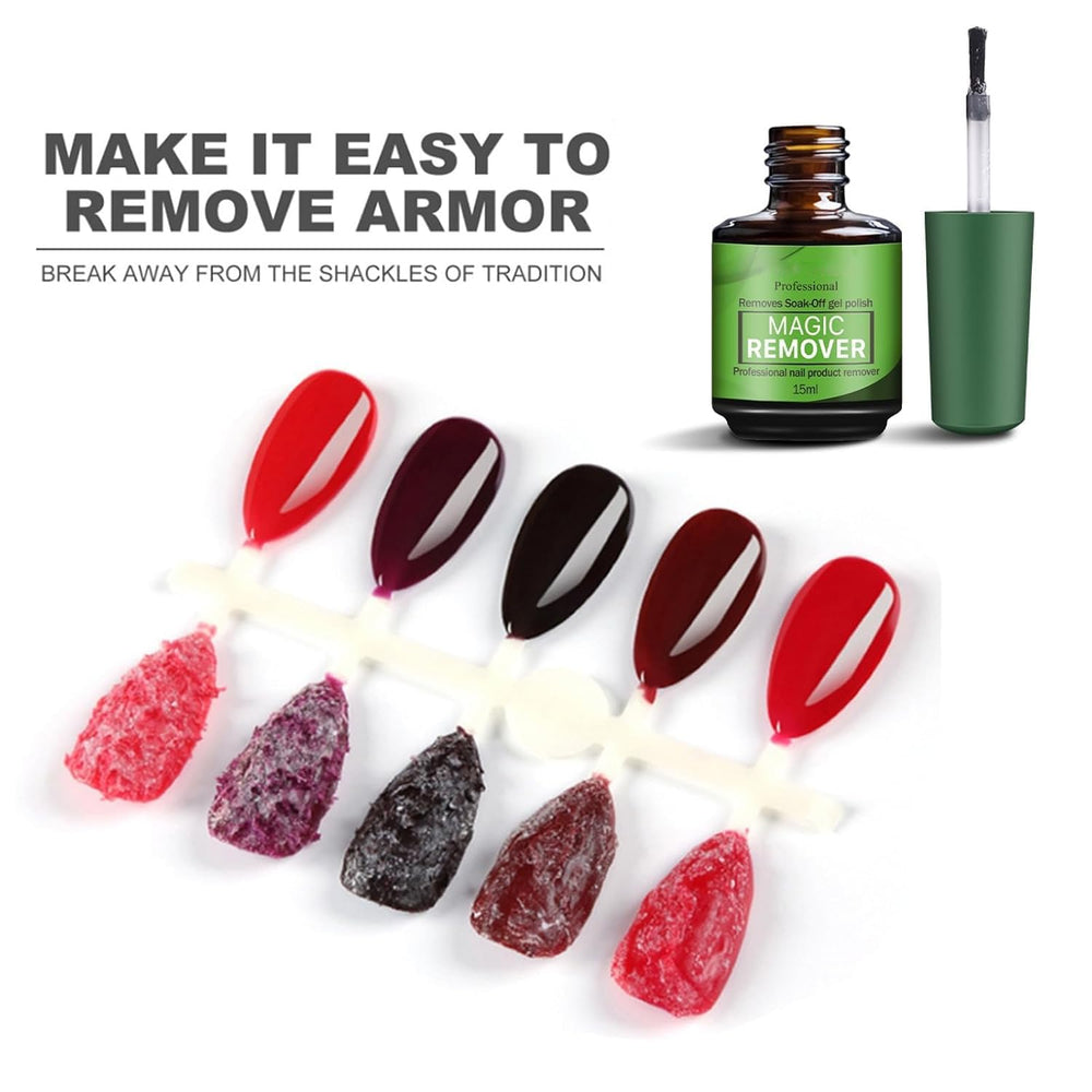 COSMOO removedor gel, espera 3-8 minutos para ablandar el esmalte