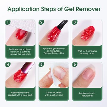 COSMOO removedor gel, empaque compacto para uso en casa