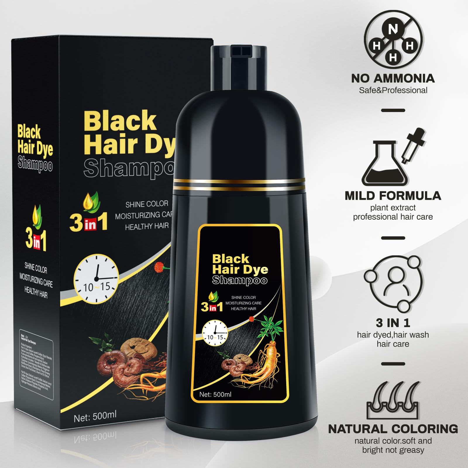 Cosmpro Champú: aplicación sin manchas con guantes para un color parejo.