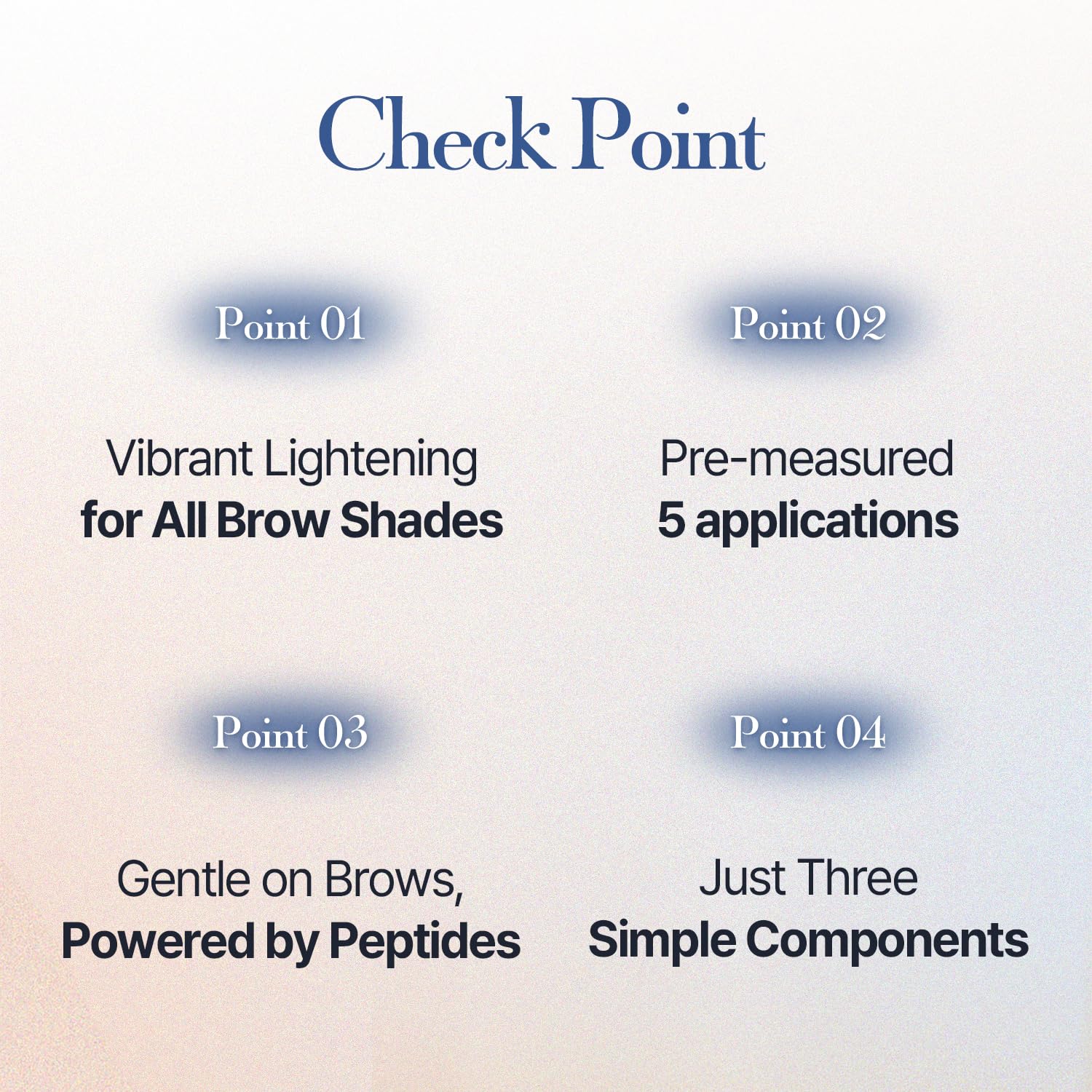 COSNORI Easy Brow Tone Changer leave-on time control for customizable brightness