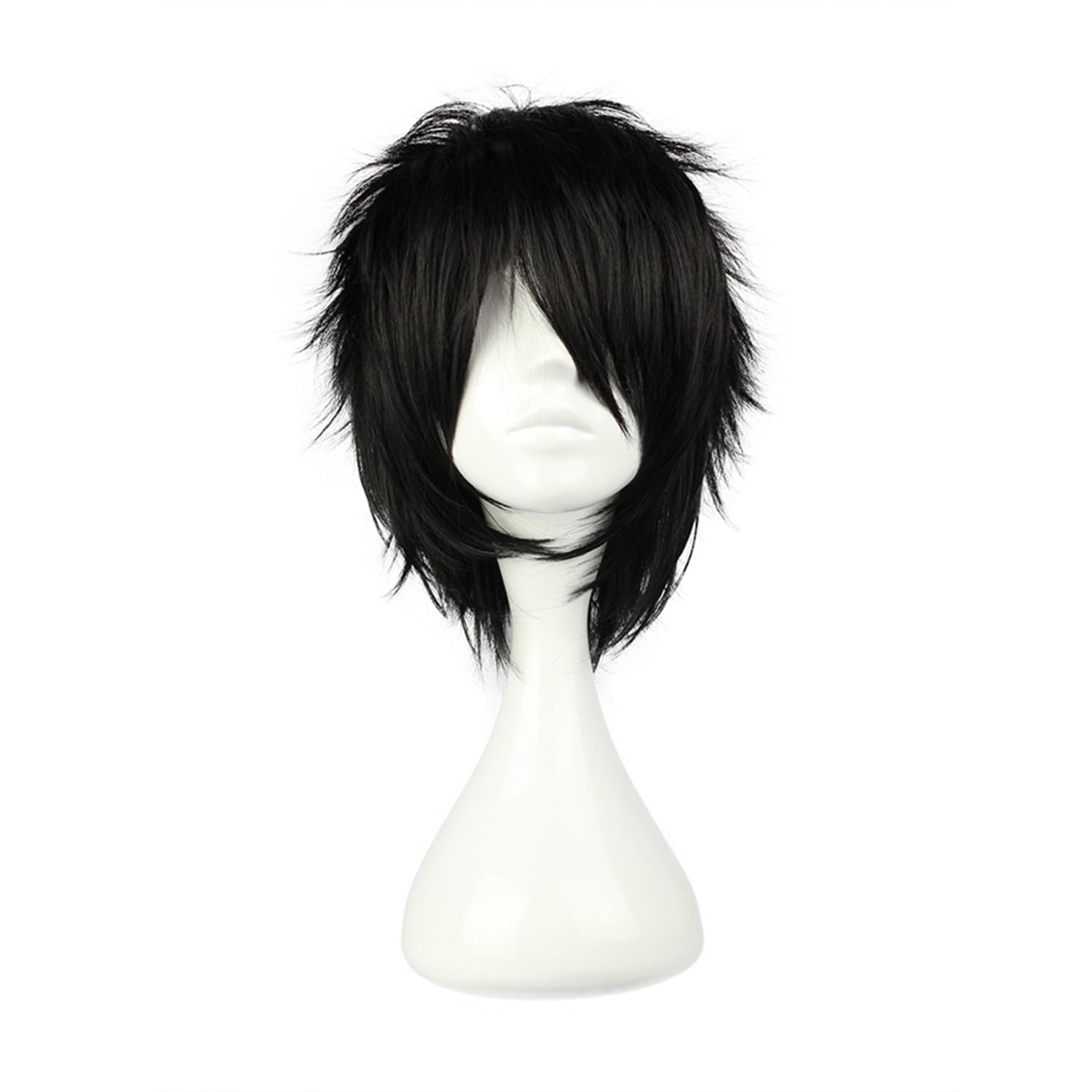 COSPLAZA peluca cosplay spiky negra para looks atrevidos y preparación rápida.