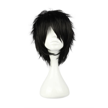 COSPLAZA peluca cosplay spiky negra para looks atrevidos y preparación rápida.