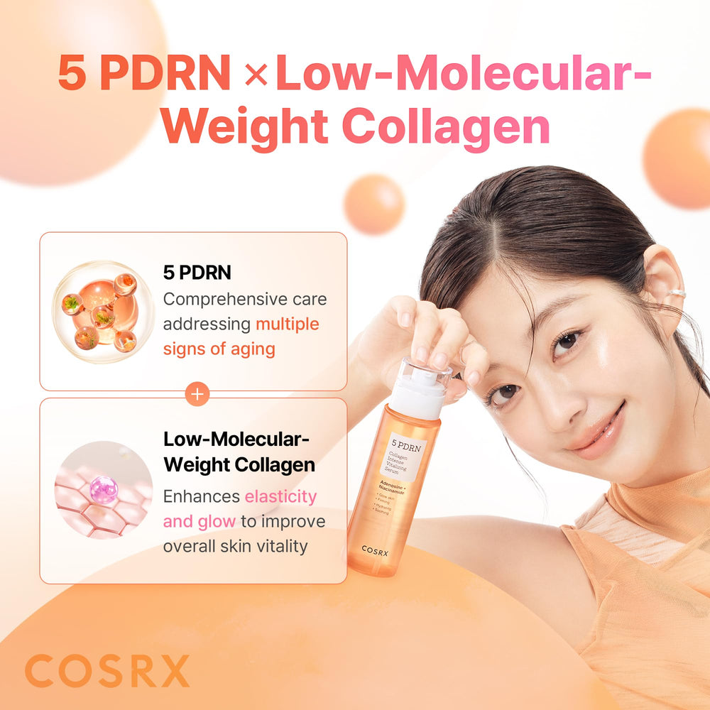 COSRX 5PDRN Collagen Serum con centella calma la piel sensible.