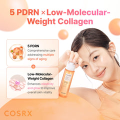 COSRX 5PDRN Collagen Serum con centella calma la piel sensible.