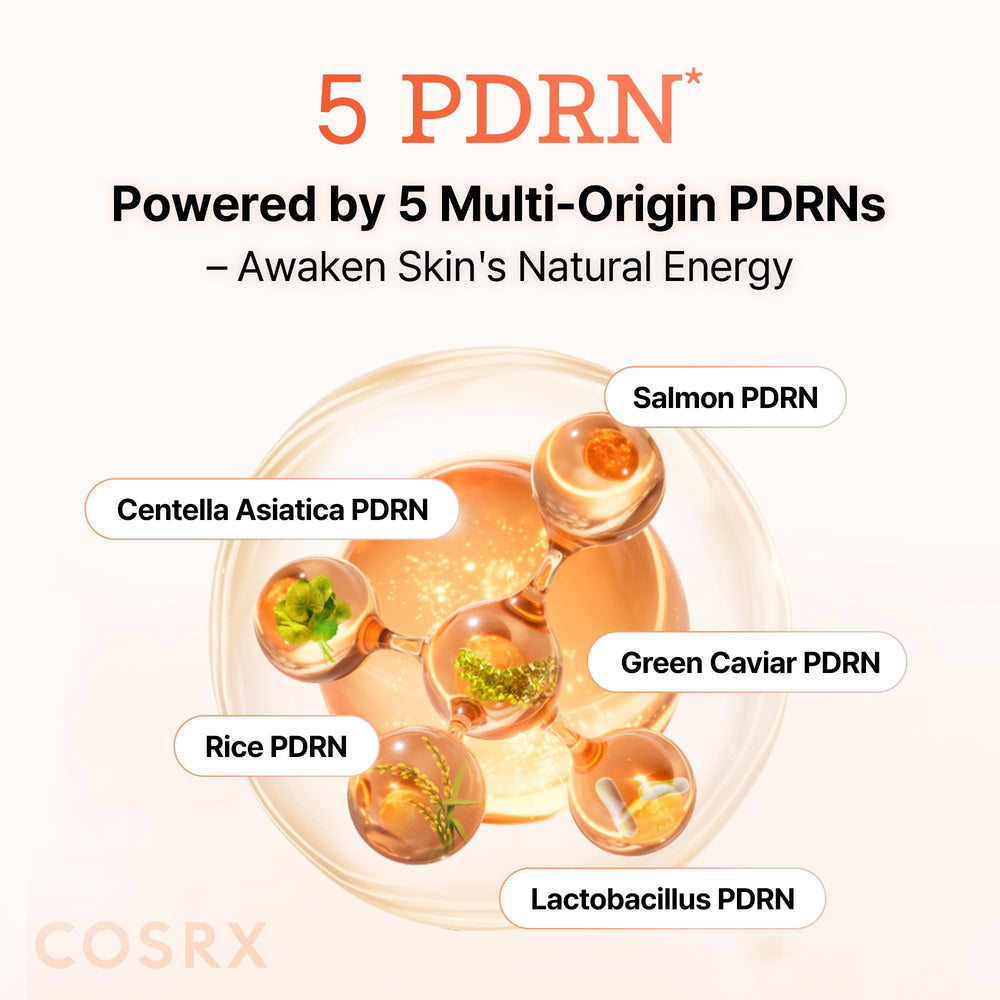 DNA de salmón en COSRX 5PDRN Collagen Serum revitaliza la piel.