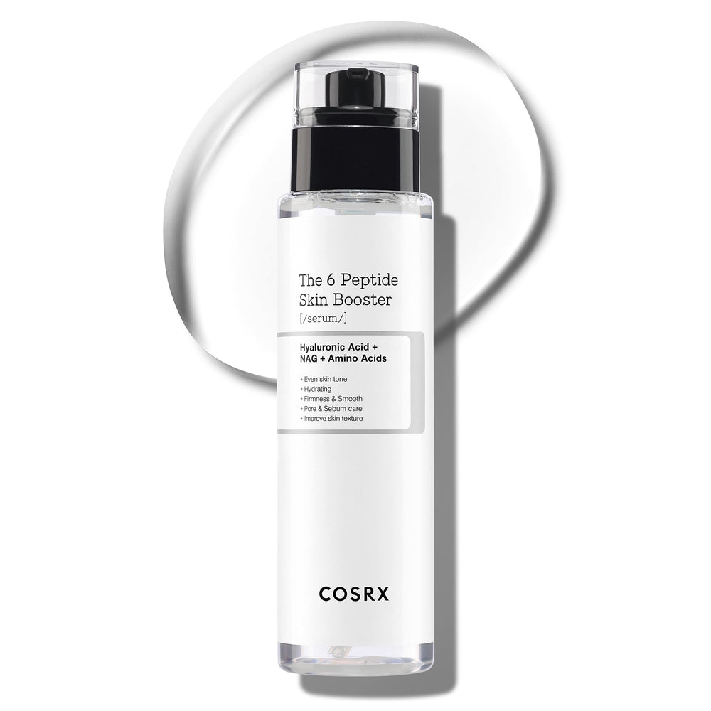 COSRX 6X Peptide Collagen Booster Toner Serum: botella elegante para uso diario.