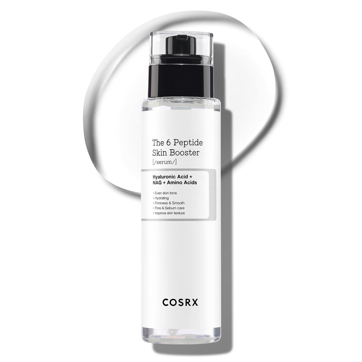 COSRX 6X Peptide Collagen Booster Toner Serum: botella elegante para uso diario.